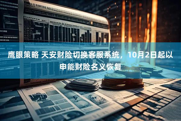 鹰眼策略 天安财险切换客服系统，10月2日起以申能财险名义恢复