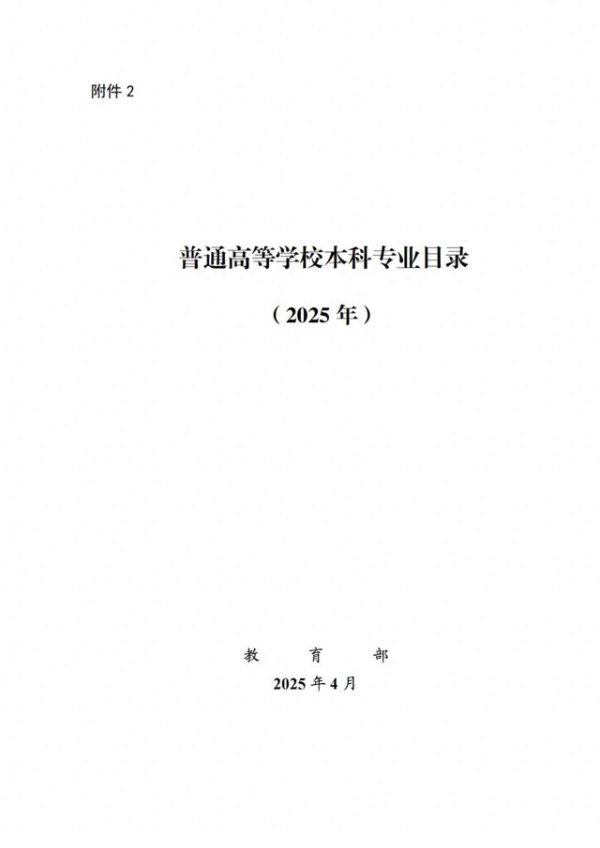 牛股远期策略 收藏转发! 普通高等学校本科专业目录(2025年)