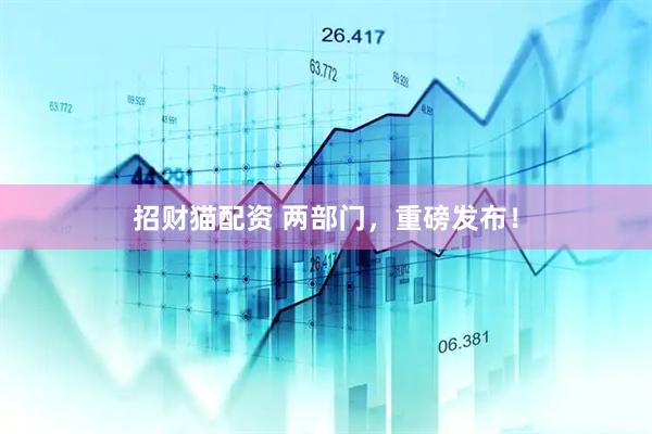 招财猫配资 两部门，重磅发布！